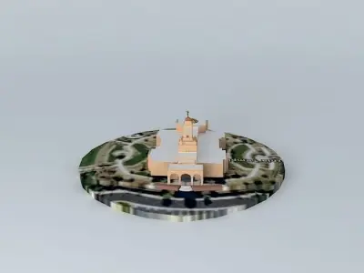 LDS. Temple  Newport Beach California ,Templo Mormon.122nd. O... Free 3D model