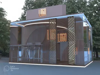 Coffee Shop 3D model 10