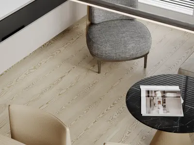 Simple living room scene 3D model