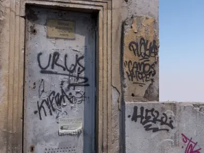 Abandoned transformer station 3D model