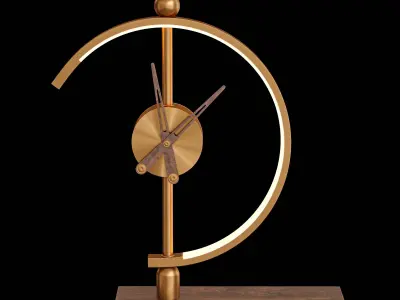 Khonsu Clock Lamp Low-poly 3D model