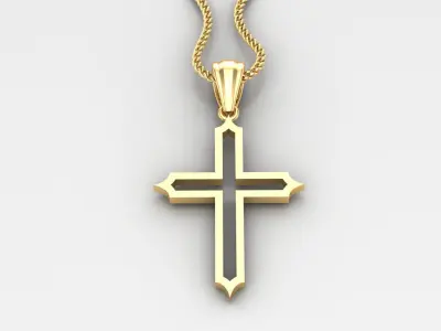 Cross Light Gold 4CP030 3DM STL 3D print model