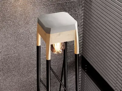 Torchere floor lamp 3D model