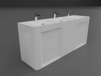 Bathroom Pack Low-poly 3D model