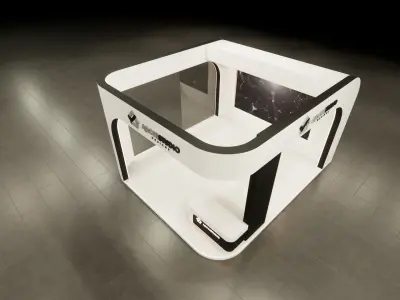 Exhibition booth design 3D model 6m x 7m 3D model