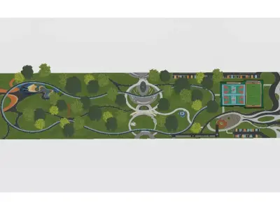 Park Landscape Design 3D model