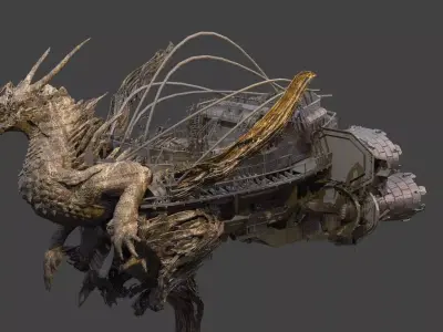 Underworld airship 3D model