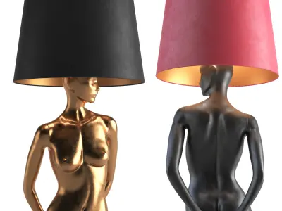 Mannequin Floor Lamp Rebekka 3D model
