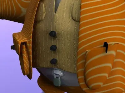 MISTIK cartoon robot 3D model