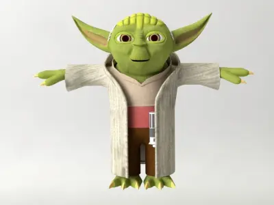 Yoda 3D Clone Wars  Star Wars Character 3D model