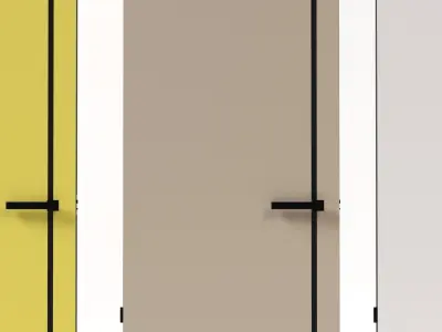 Frameless Door Low-poly 3D model