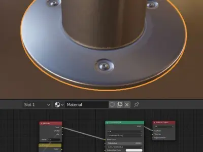 Stainless Steel Bollard High and Low-Poly 3D Model Pack