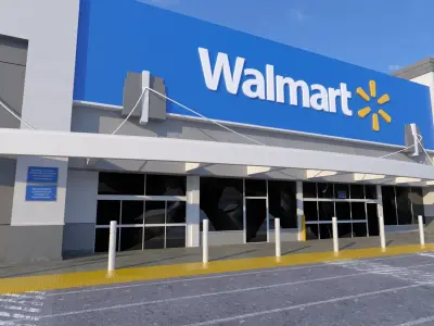 Walmart Store Low-poly 3D model