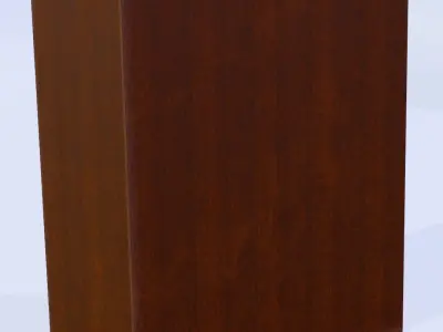 Four Door Wardrobe Low-poly 3D model