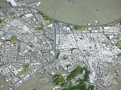 Granada  Low-poly 3D model