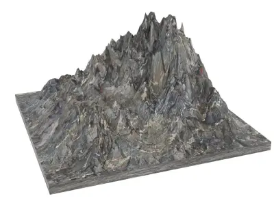 Mountain Low-poly 3D model