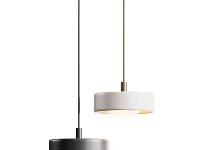 Anders Porcelain Pendant 3D model