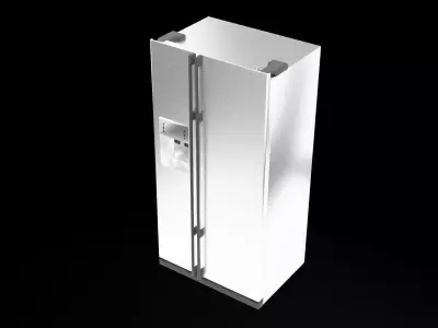 Modern Refrigerator Free low-poly 3D model