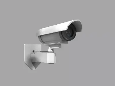 low poly security camera  Low-poly 3D model