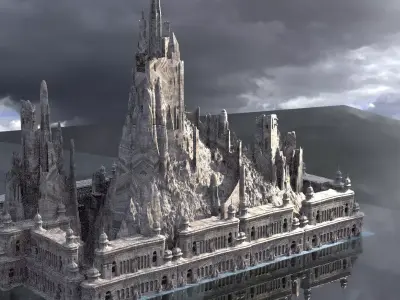 Saracen Fortress Castle 1 3D model