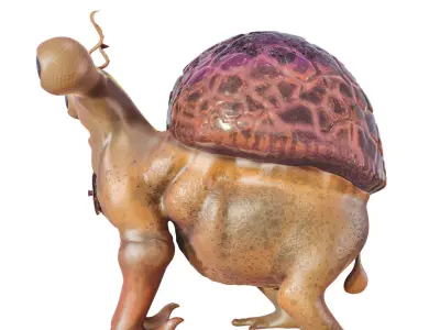 sci-fi Animals Low-poly 3D model