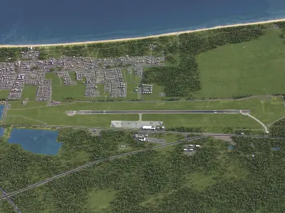 Palanga - 3D Airport Model Low-poly 3D model
