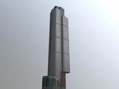 London Tower 42 Low-poly 3D model