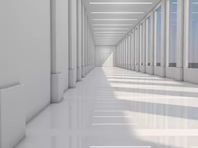 Sci Fi Interior 3D model 28