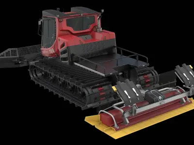  Snow Groomer PistenBully 100 - Red 