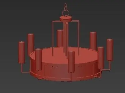 Japan 2 chandelier 3D model