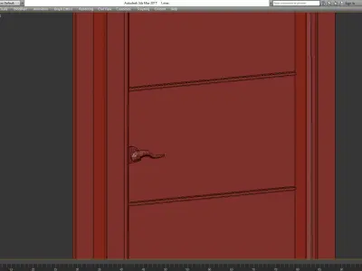 Gray Oak Belldinni Modern Interior Door 3d model Low-poly 3D model