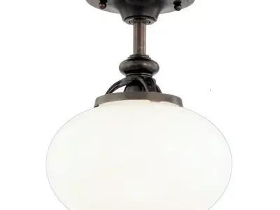 Monica 1 - Light Simple Globe Semi Flush Mount Free 3D model