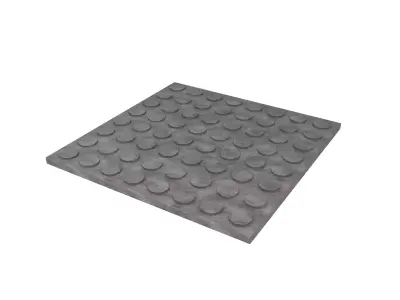 Blind Indicator Tactile Paving Tiles v1 005 Low-poly 3D model