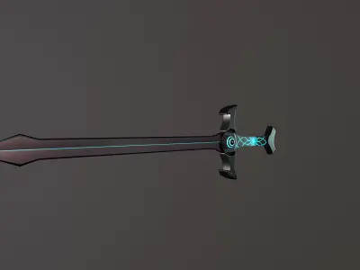Sci-Fi Sword  Low-poly 3D model purchase