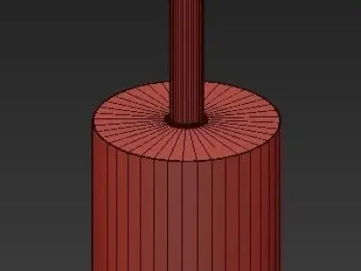 Collect lighting brass and ellipse suspension pendant light 3D model