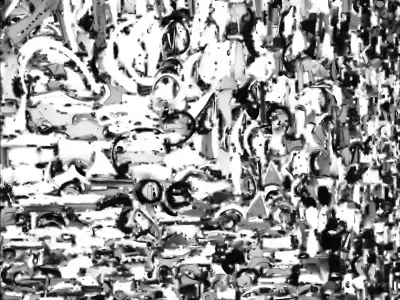 Feline Assault Mech 3D Model Purple Tactical Unit 3D model