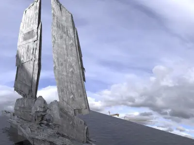 Halo Forerunner Inspired Gateway  3D model