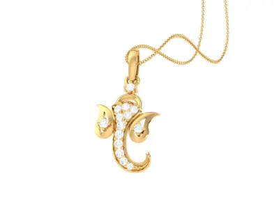 Spiritual Ganesha Pendant 3D print model