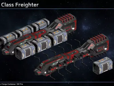 Spaceship Civilian Ship Collection III 3D Model Pack