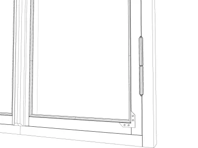 Classic frame window Free 3D model