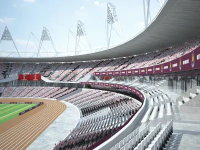 Olympic Stadium London 3D model