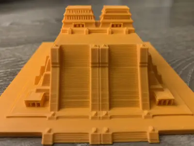 Tenochtitlan Temple 3D print model