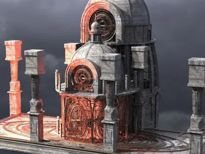 Occult observatory Tower Kit bash 2 3D model