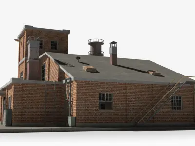 Factory xx30 Low-poly 3D model