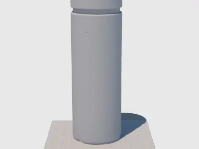 Concrete Bollard-3D Scan 3D model