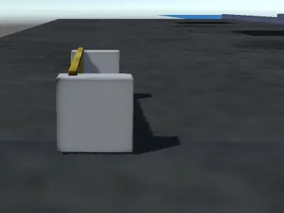 bench chair Free low-poly 3D model