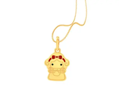Kids Pendants 3dm STL OBJ FBX Renders Details 3D print model 10