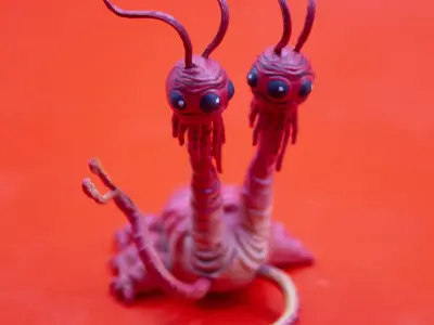 Articulated Sabaac player twins 3D print model