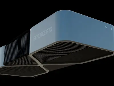 Nvidia 3090 RTX 3D model Low-poly 3D model