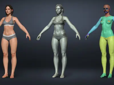 Female Basemesh - Sources Bundle